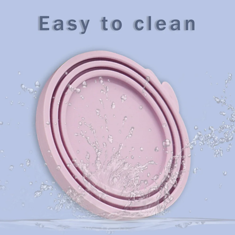 Pet Food Can Silicone Lid, Cute Airtight Seal Cover for Dog & Cat Food Storage, Reusable Eco-friendly Silicone Pet Supply manufacture