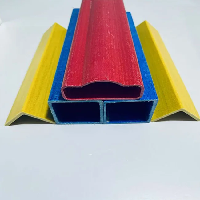 Fiberglass Rectangular Tube Extruded Fiberglass Box Section Hollow Tube Plastic square Tube