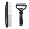 Comb for hair + comb for open knots gray