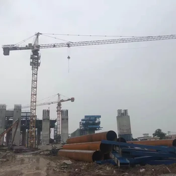 Big Tower Crane Construction 6 8 10 12 Ton Tower Crane Construction Machinery Made In China With Good Service