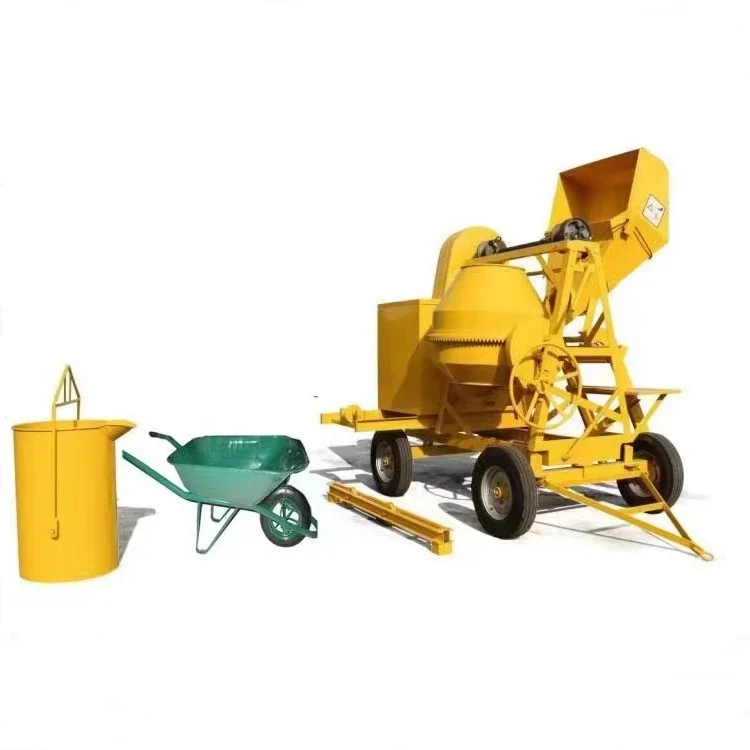 Lifting Bucket Concrete Mixer Diesel Engine Portable Cement Mixer
