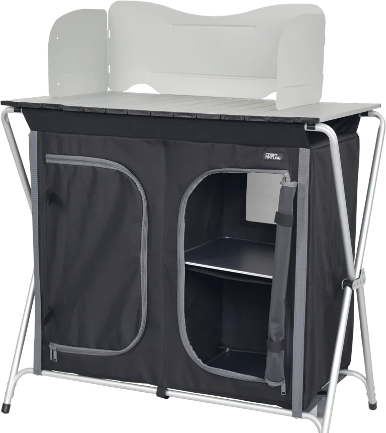 Складной кухонный шкаф для кемпинга, аксессуары для жилых автофургонов, складной стол с хранилищем и ветровым стеклом