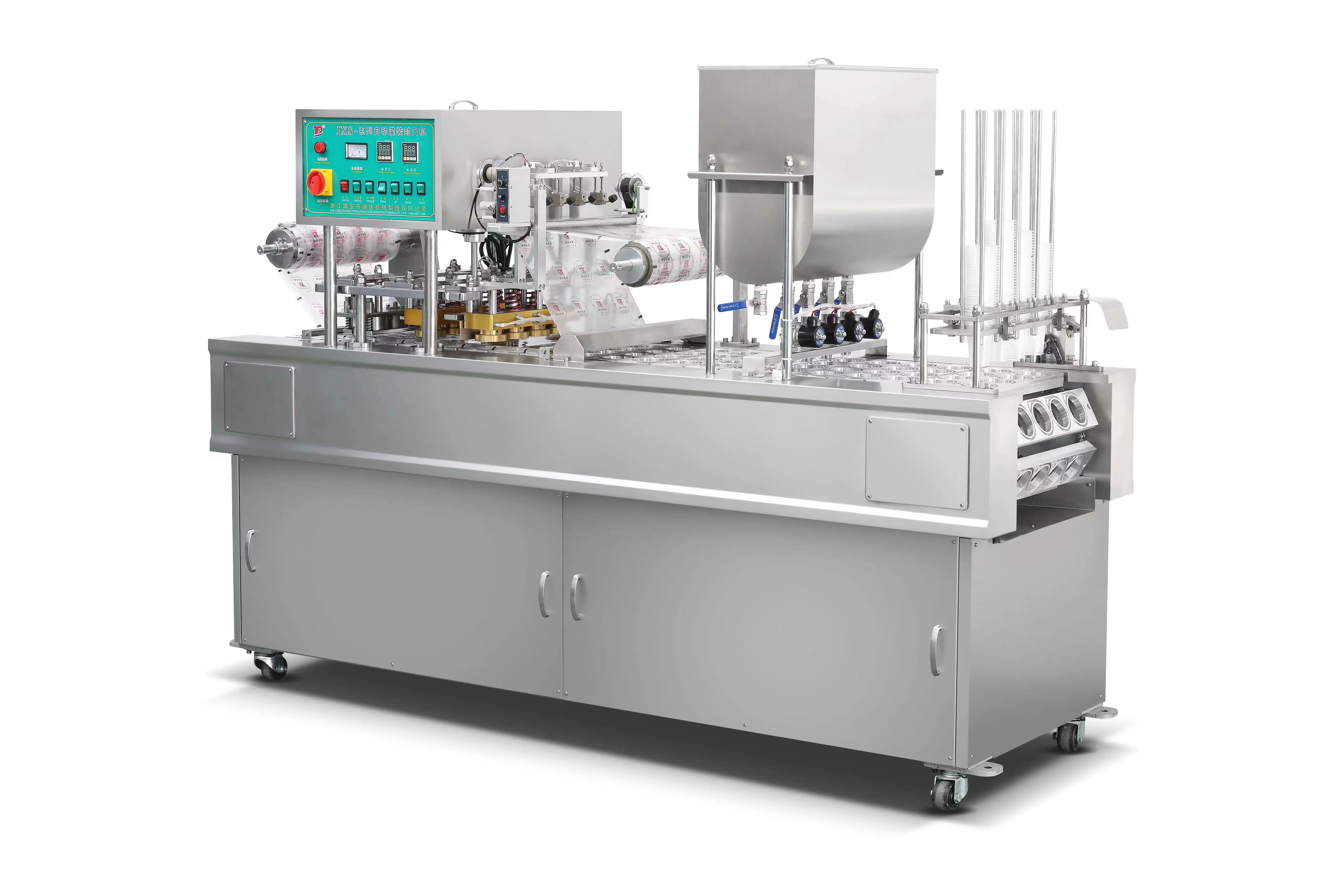 WANHE-2/4 Automatic Paste Filling Sealing Machine for Beverages Commodity Chemicals Plastic Packaging CE Certified Core Motor