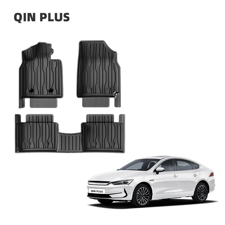 Car Interior Accessories Tpe Foot Mat Car Floor Liner Car Carpet Mat Foot Pad for BYD Qin Plus