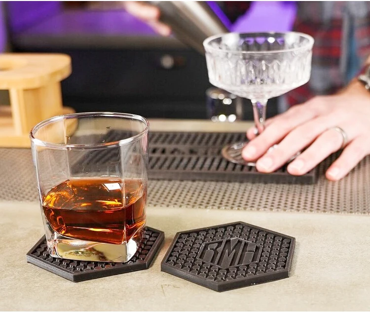 Max Coaster Samples Simple Style Free Sample Color Shape Size Customize Silicone Custom ...