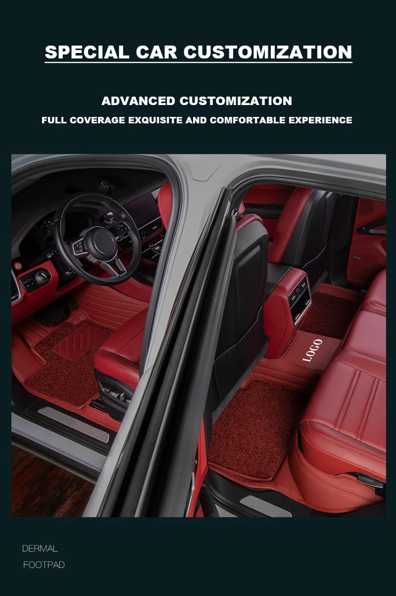Custom Car Floor Mats for BMW Series Car Protection Full Coverage Pads Anti-Slip Leather Floor Lining All Weather Car Floor Mats