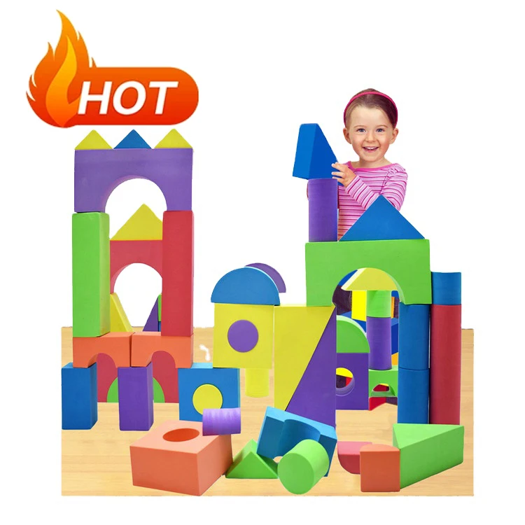 New Design Eco-Friendly EVA Foam Building Blocks Non-Toxic Tasteless Set of  Flexible Educational DIY Toys for Babies Children
