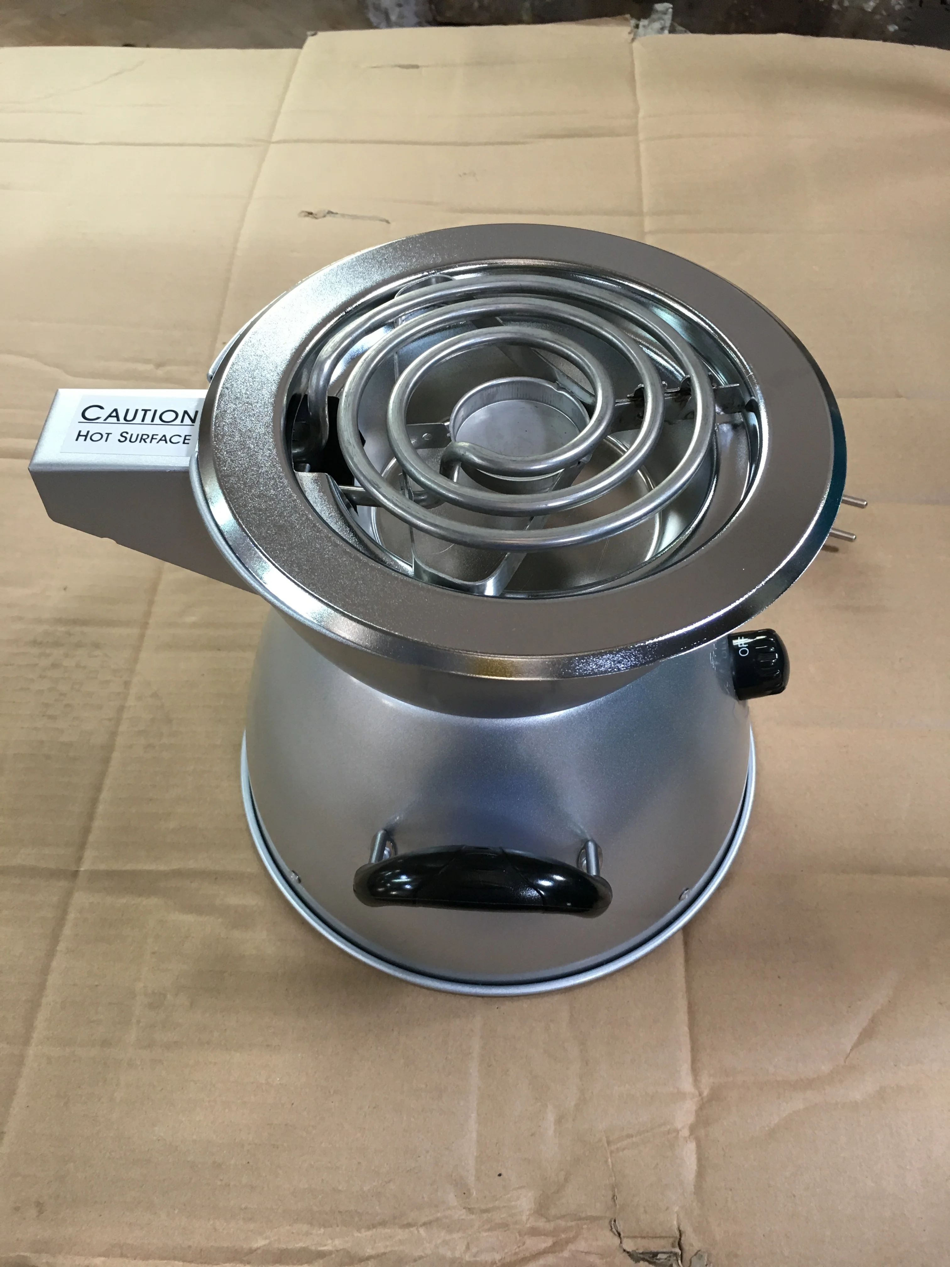 Eurostar Single Burner Hot Plate with Cast Iron Flat Plate