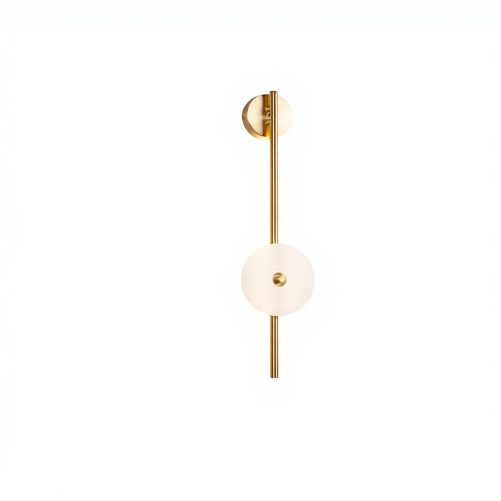 New Minimalist and Modern All-Copper LED Wall Lamp for Living Room Bedroom Study Corridor