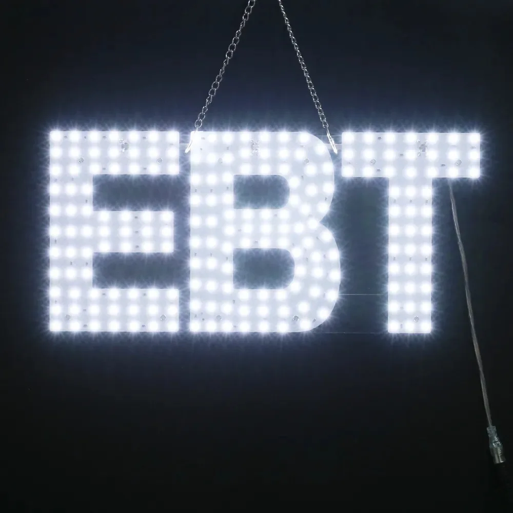 Led Open Sign Neon Light Two Modes Flashing Stead Business Letter Logo Shop Board Advertising Smart Open Closed Sign