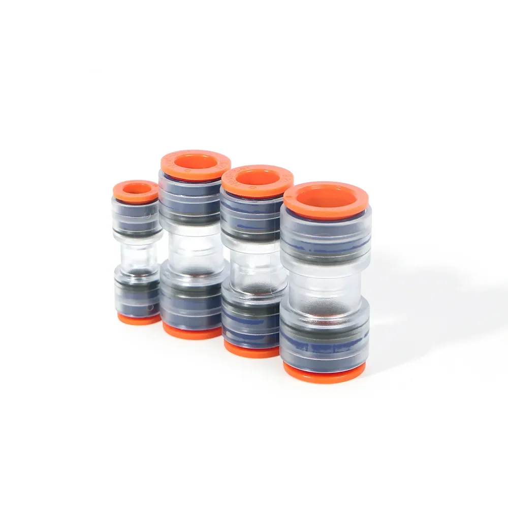 20/16mm HDPE Microduct Straight Connector in Telecom Fiber Optic Cable Installation