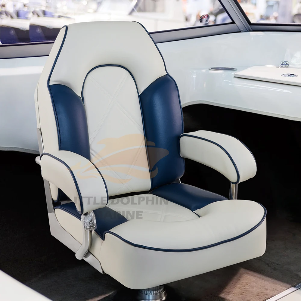 Deluxe Comfortable Boat Helm Seat Ponton Boat Seat For Marine Boat