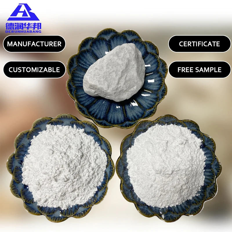 Wholesale Nano White Powder 325/800Mesh Industrial Calcined Talc Powder For Paper/Ceramic