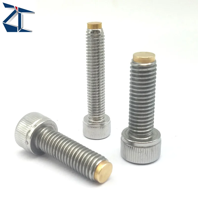 High quality stainless steel cylindrical head hexagon nylon tip set screw hex socket head cap screws