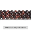 5A Natural Red Tiger Eyes Stone Beads