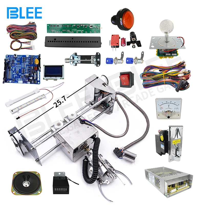Full Crane Kit Plush Mini Claw Machine Kit for Arcade Toy Crane Claw Machine Diy Kits Build Crane Claw Machine