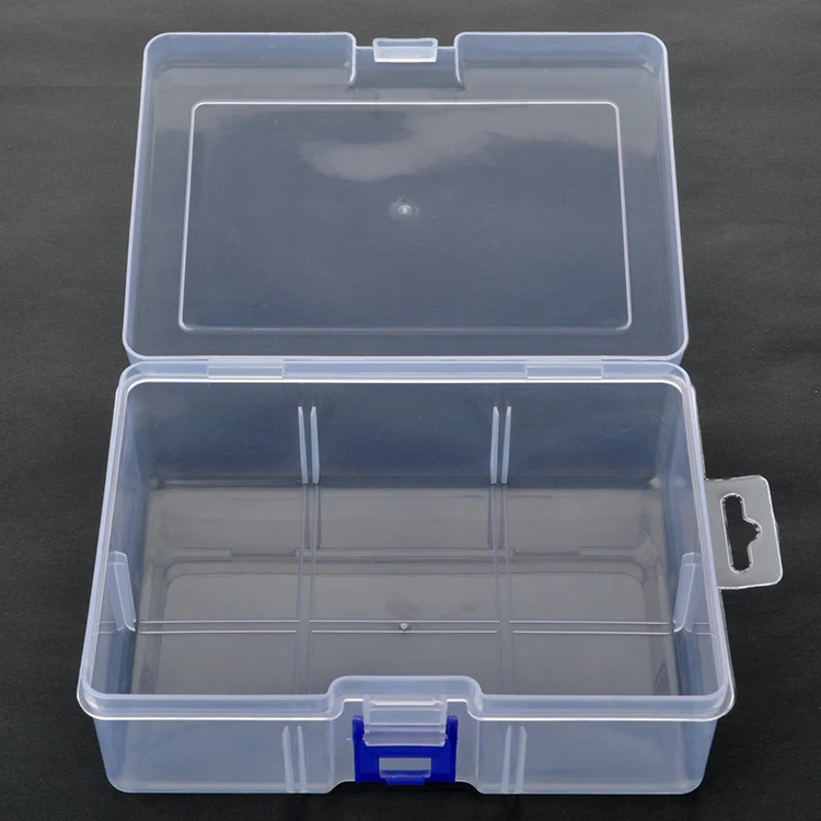 Rectangular Plastic Boxes Empty Storage Organizer Containers with ...