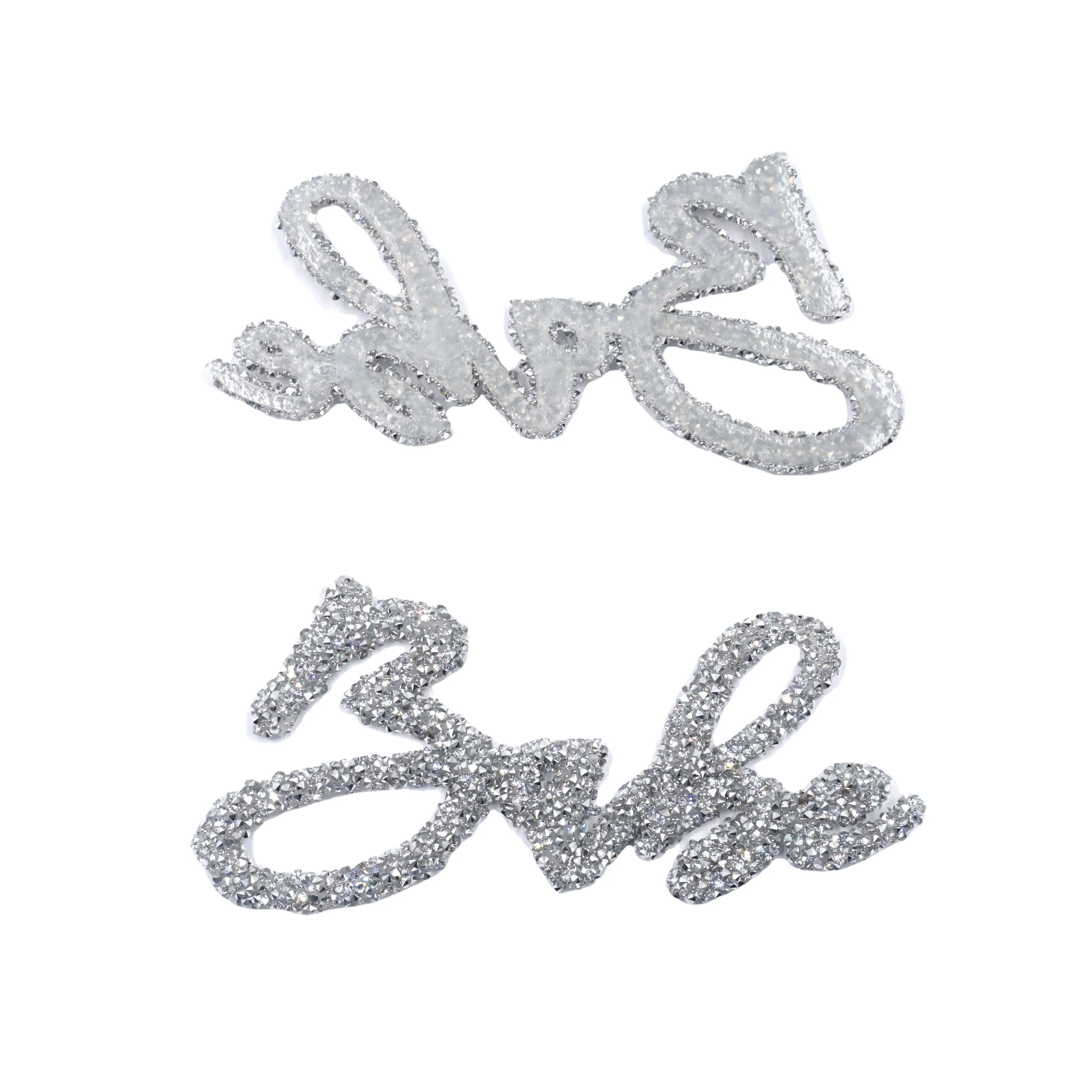 Luxury quality bling star custom iron on patches yellow adhesive sequins rhinestone star patches