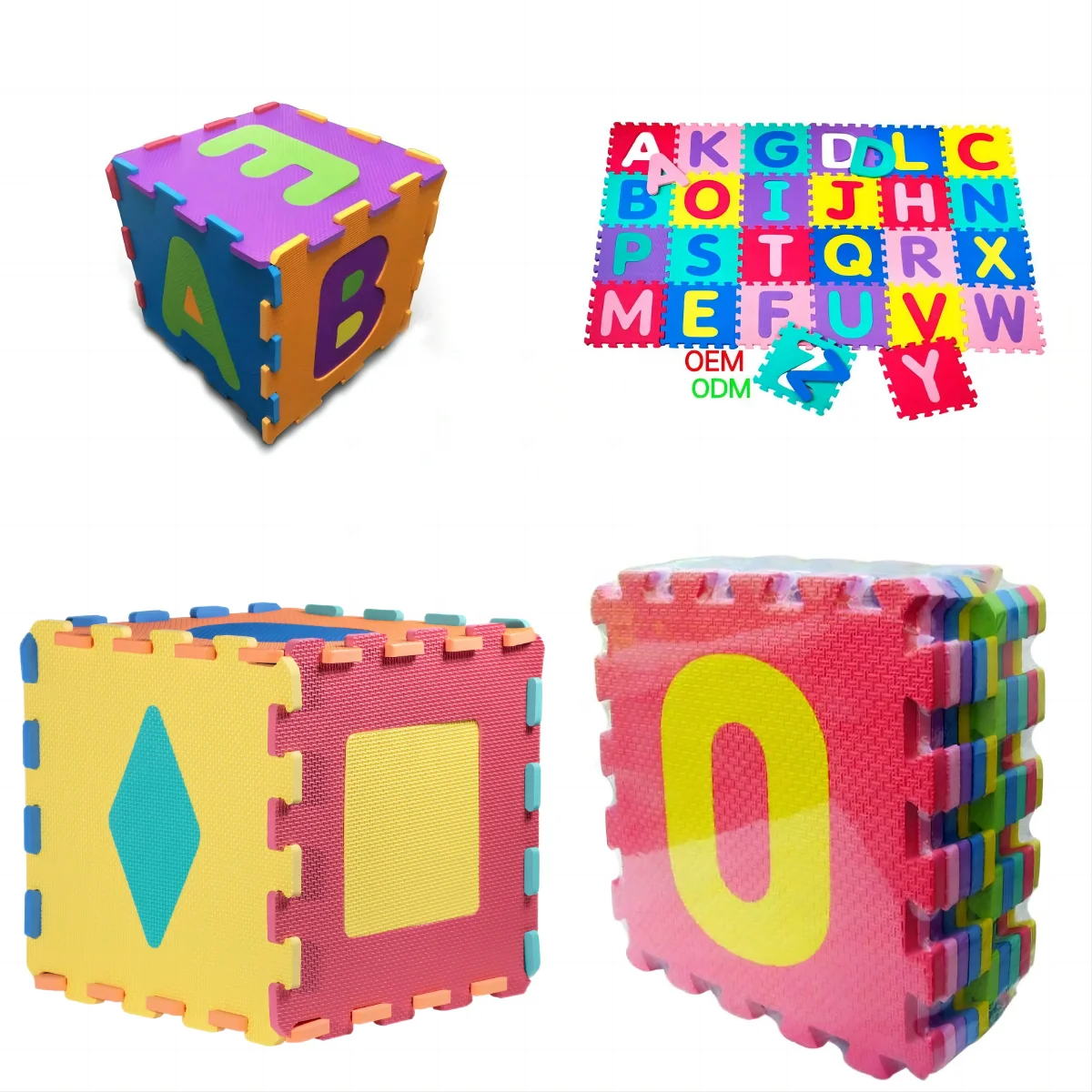 Honloy New Animal Alphabet Kids Natural Cloud Plastic Puppy Circle