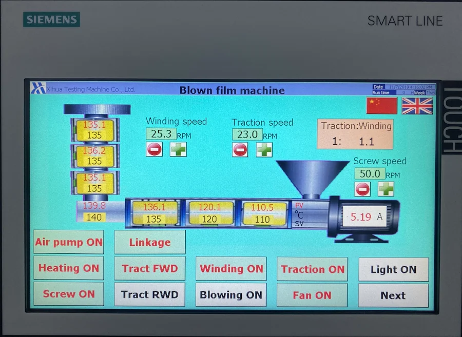 OLLITAL маленькая лабораторная мини HDP LDPE LLDPE PE PP PET машина для выдувания пластиковой пленки, мини машина для выдувания пленки