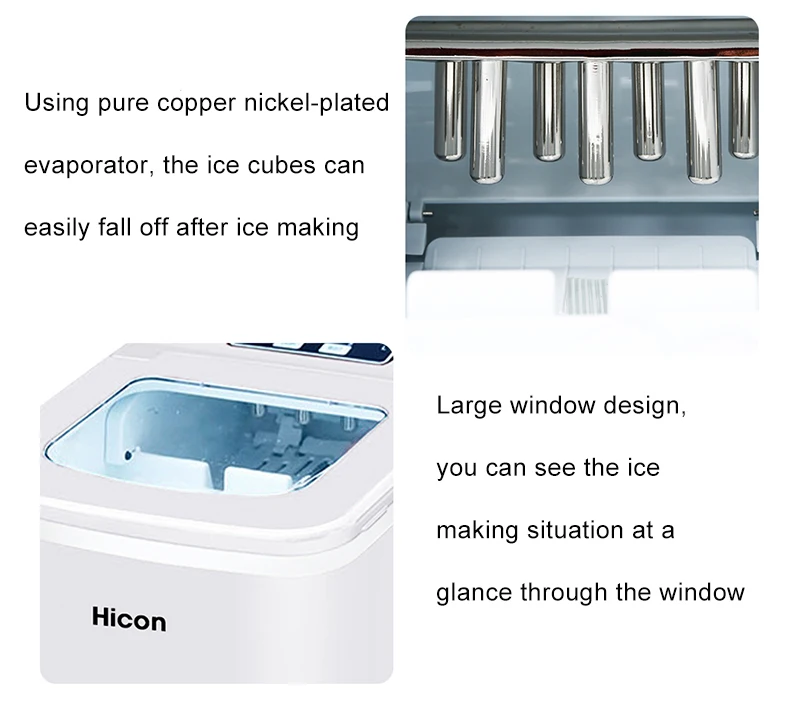Hicon Ice Maker Oem/odm Wholesale Portable Small Counter Top Ice Maker