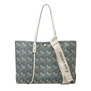 2026 New Retro Designer Large Capacity One-Shoulder PU Leather Tote Handbag for Women Factory Direct-for Summer and Autumn