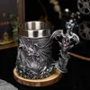 23003-2 Chope à bière épée de dragon argent