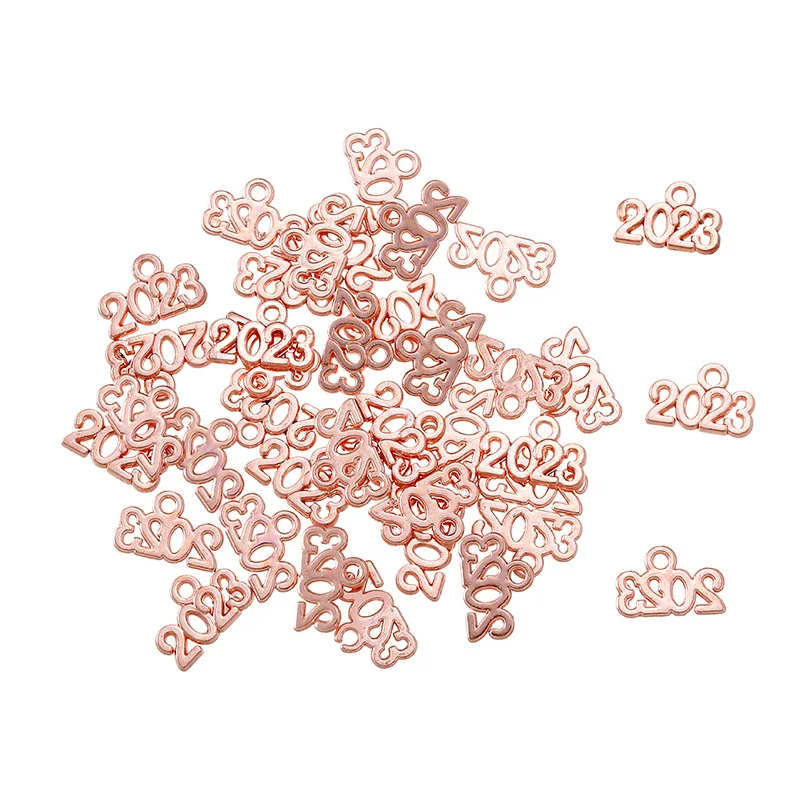 200pcs/bag number charms 2024 2023 2025