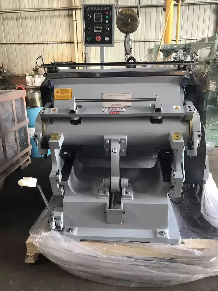 High Precision Semi Automatic Creasing Die Cutter Machine for Cardboard Paper Recycled Sheet Board Cake Plate Circle Ml750