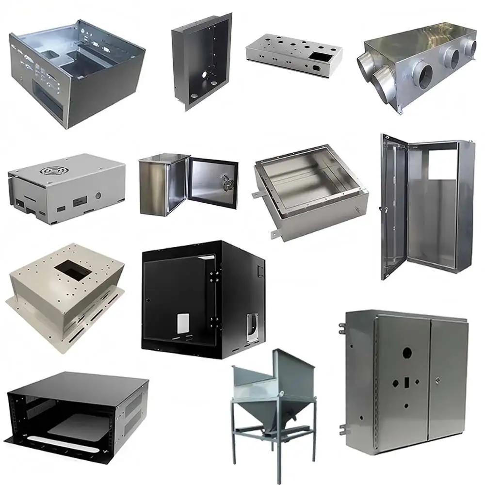 OEM  Custom Stainless Part Laser Cutting Bending Welding Sheet Metal Frame Fabrication Service Customized CNC Machining Anodized