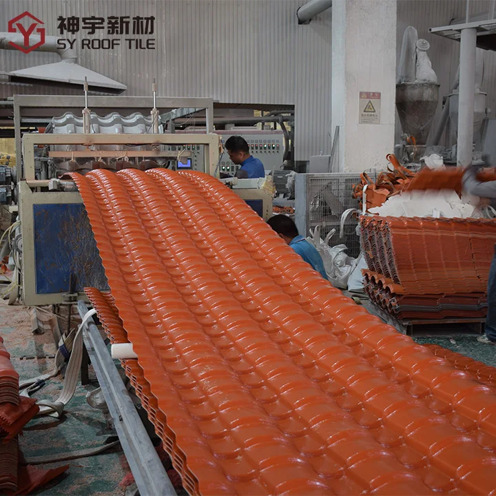 Chinese Pvc Plastic Roof Tiles Pane Color ASA Coated PVC Plastic Type of Roofing Sheets for Steep Slope Roof Supplier