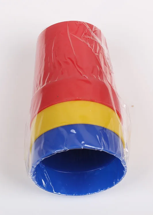 Promotion Gift Plastic Small Size Three Cups and Balls Game Magic Trick Cup and Ball Illusion Magic Tricks Toy for Kids