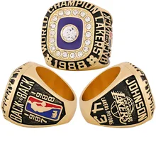 1988 Los Angeles Lakers Championship Ring Game Bryant Men's Alloy Diamond Jewelry Fashion Popular Classic Ring Custom