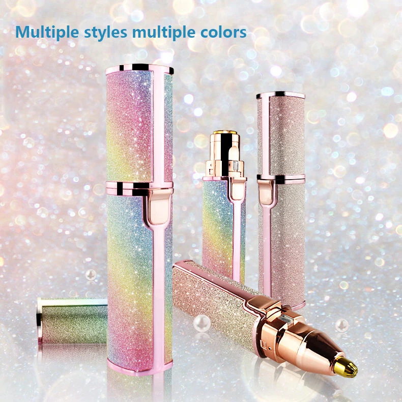 Instant 2 In 1 USB Rechargeable Face Epilator Hair Remover Electric Eyebrow Trimmer