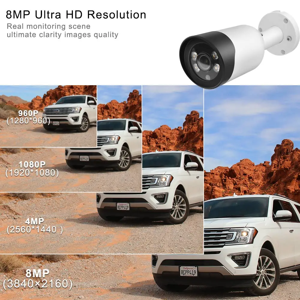 Compatible with Hik Nvr Vision 4MP 5MP 8MP Full Metal Hik Protocol Motorized Varifocal Poe Ip Security Dome Camera Colorvu