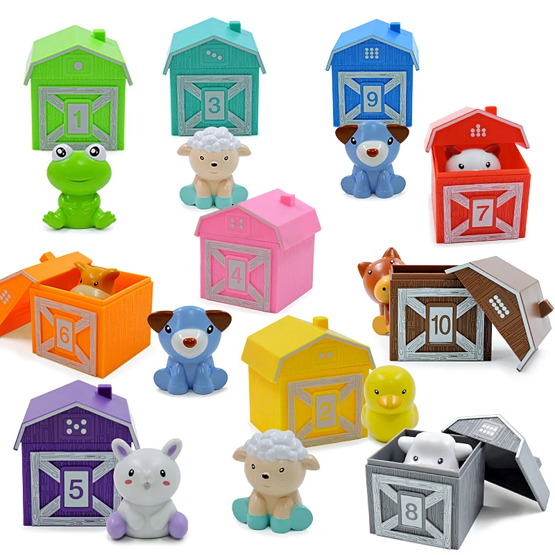 20pcs Farm Animals Set Toys Montessori Counting Games Montessori ...