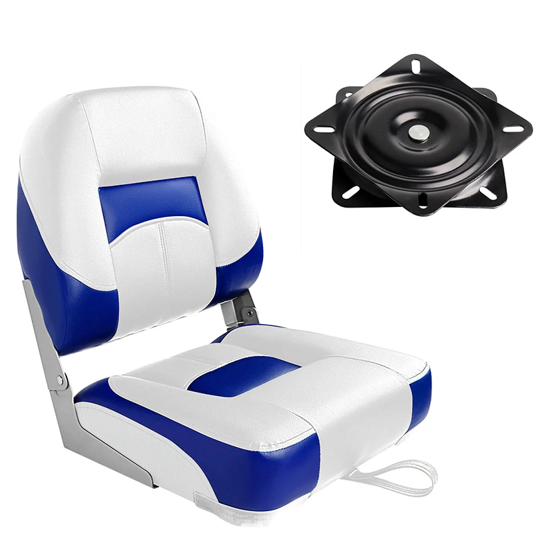 Wholesale Customized Deluxe Folding Boat Seats Marine High Back Swivel