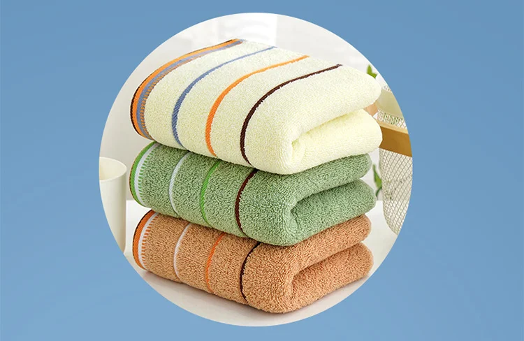 factory direct sales customized home-hotel Wholesale Cotton Towels Absorbent Thickening Soft Plain Color Household Wash Towels details