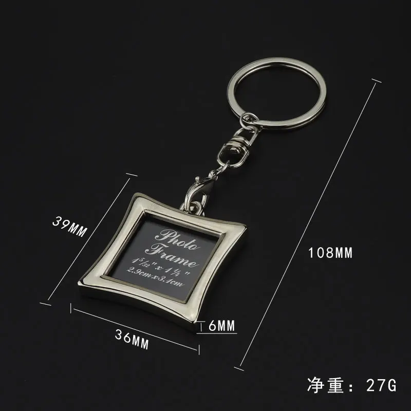 Mini Photo Keychain Customizable Metal Frame Keychain