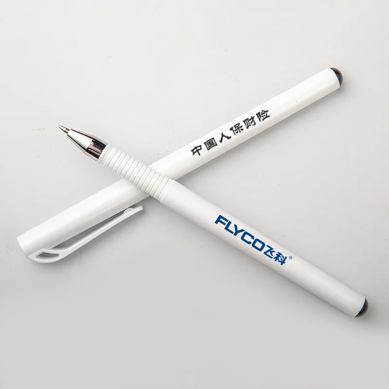 Рекламная гелевая ручка печать логотипа выставочная Подарочная пластиковая деловая официальная Подпись шариковая