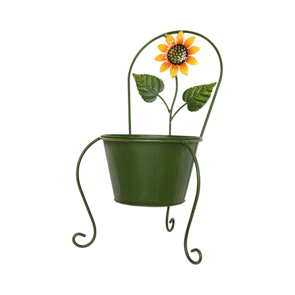 Balcony   Indoor Corner   Single layer Iron Flower Display  Metal Plant Pot