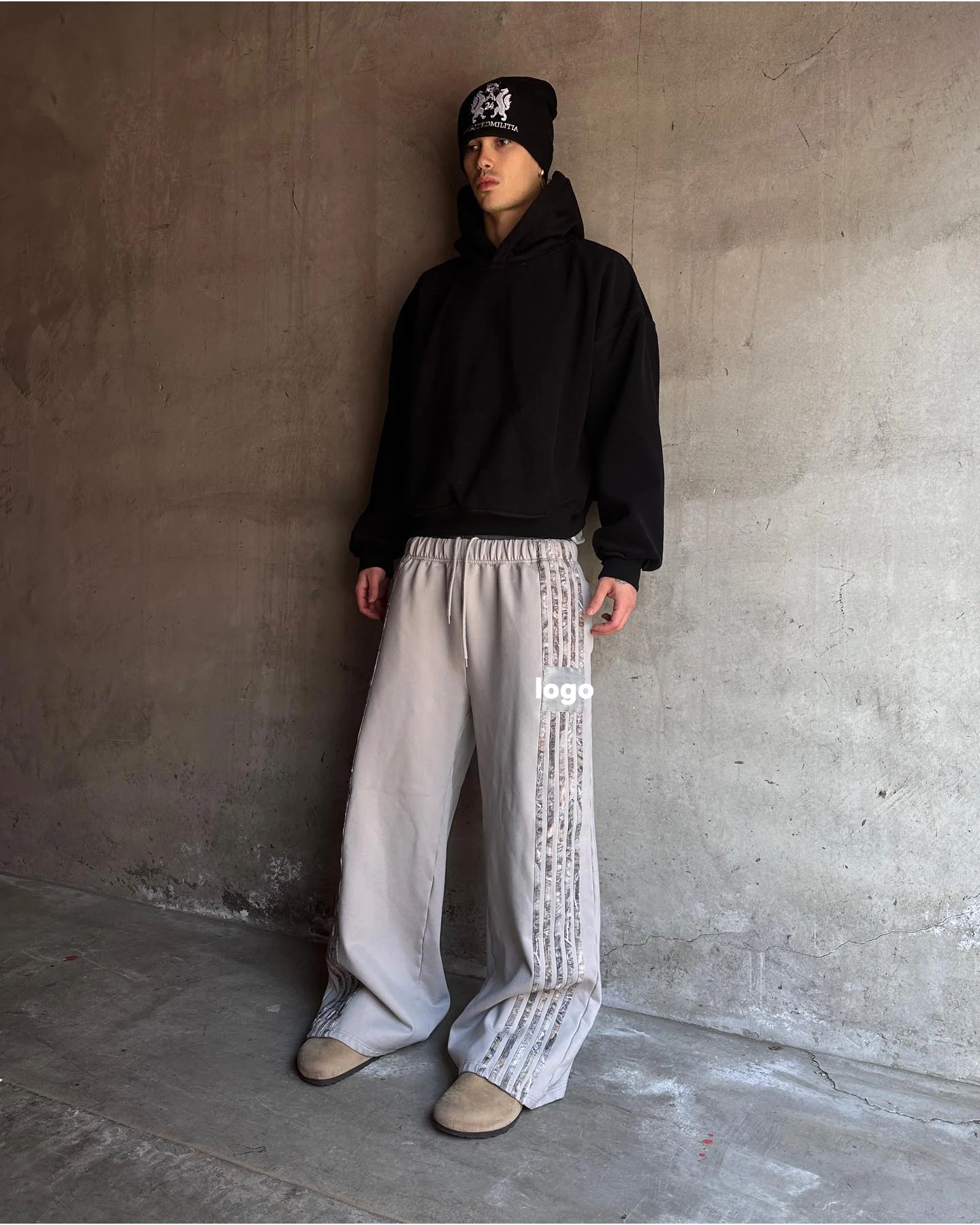 Streetwear Oversized Sweatpants Flared Heavyweight