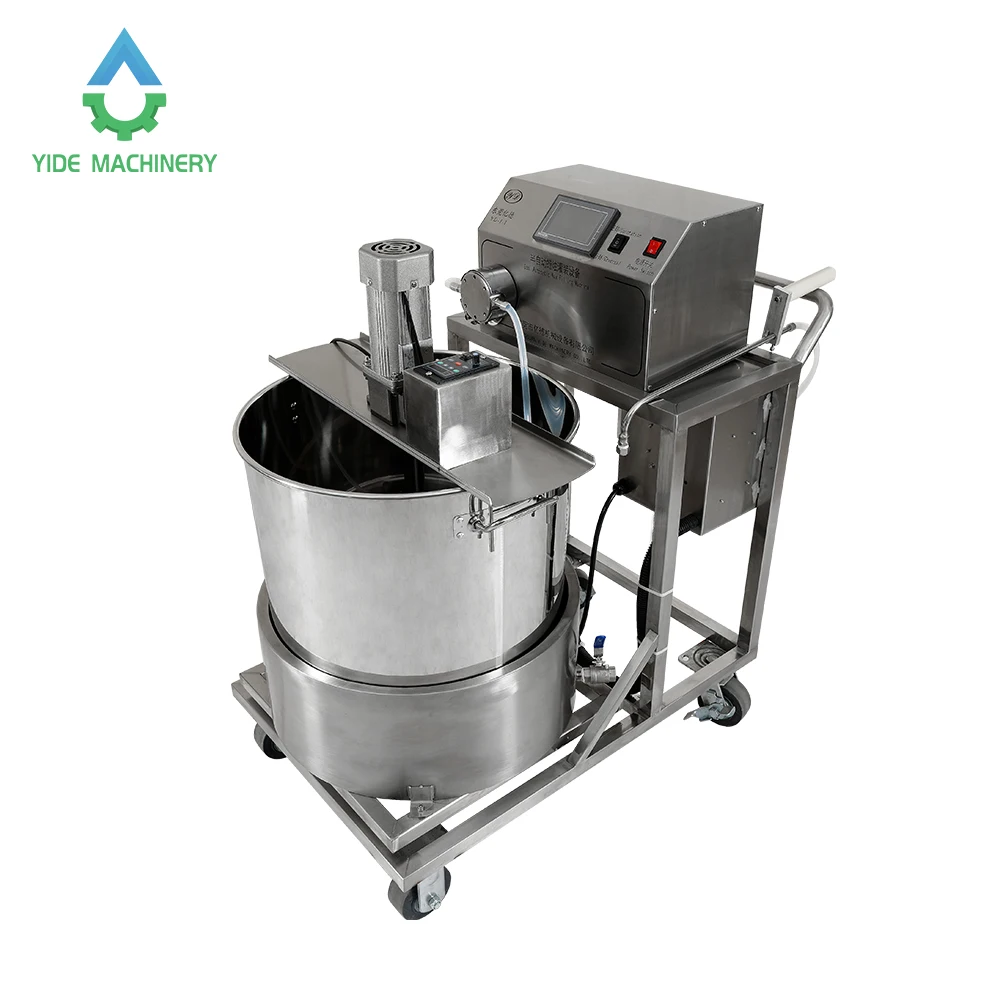 Yide 스테인레스 스틸 액체 간장 왁스 충전 기계 온난화 2 in XNUMX Tealight 붓는 컵 양초 만드는 기계를 항아리에 대해 작게 만들기