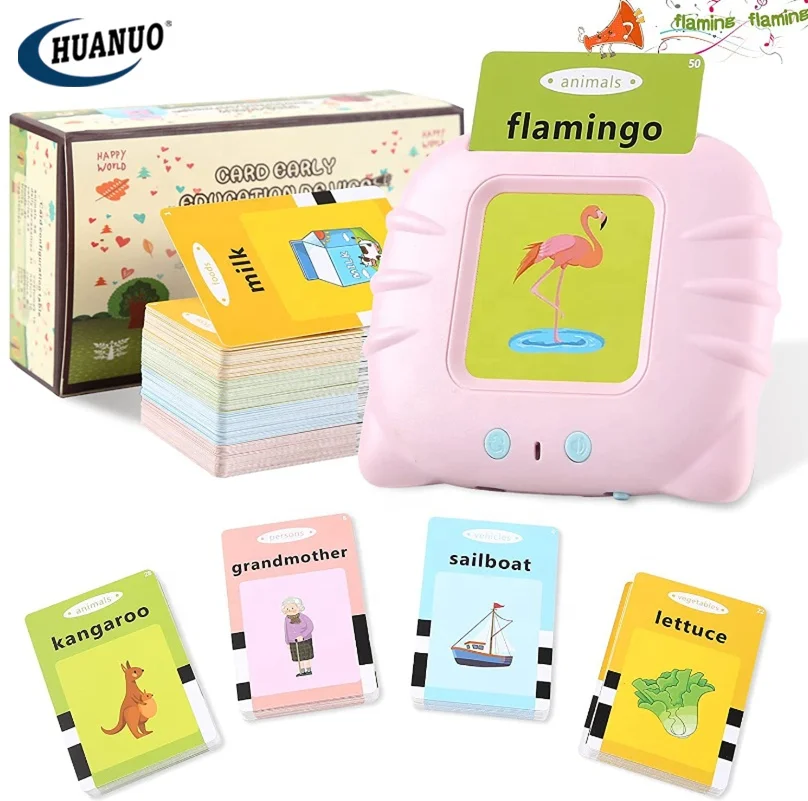Оптовая продажа обучающих малышей говорящих английских флэш-карт дошкольные обучающие игрушки