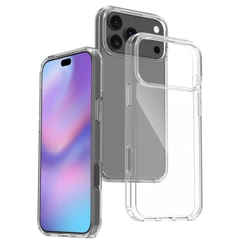 Anti Yellow iPhone 17 16Pro Max Anti Shock Clear Crystal Waterproof Mobile Phone Case for iPhone Anti-Scratch Transparent Cover