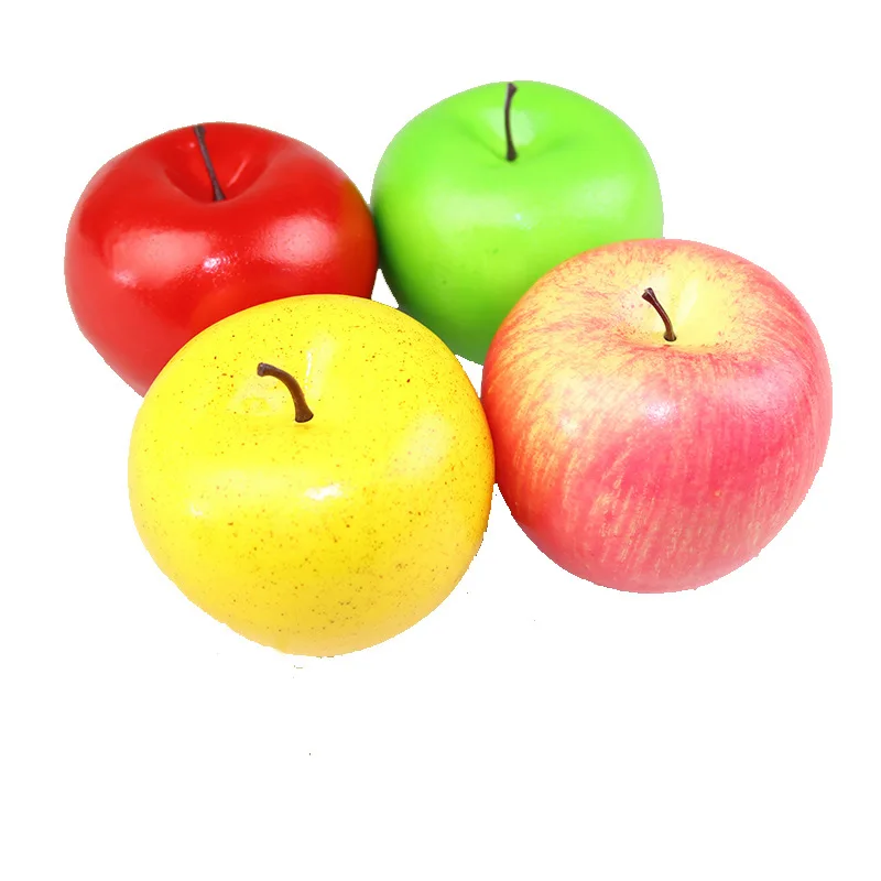 Geflschte Frucht knstliche lebensechte rote Apfel Simulation grne pfel  Frchte fr Home House Kitchen Party Dekoration
