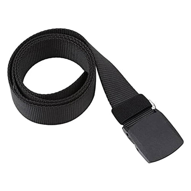 Hiking Tactical Belt Wear-resistant Webbing Riggers Web Belt Heavy Duty Quick Release Metal Buckle Belts