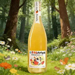 Tangy Sweet Orange Jam Gin Liqueur 15% ABV 750ml Bottle for Bulk Wholesale and Commercial Use