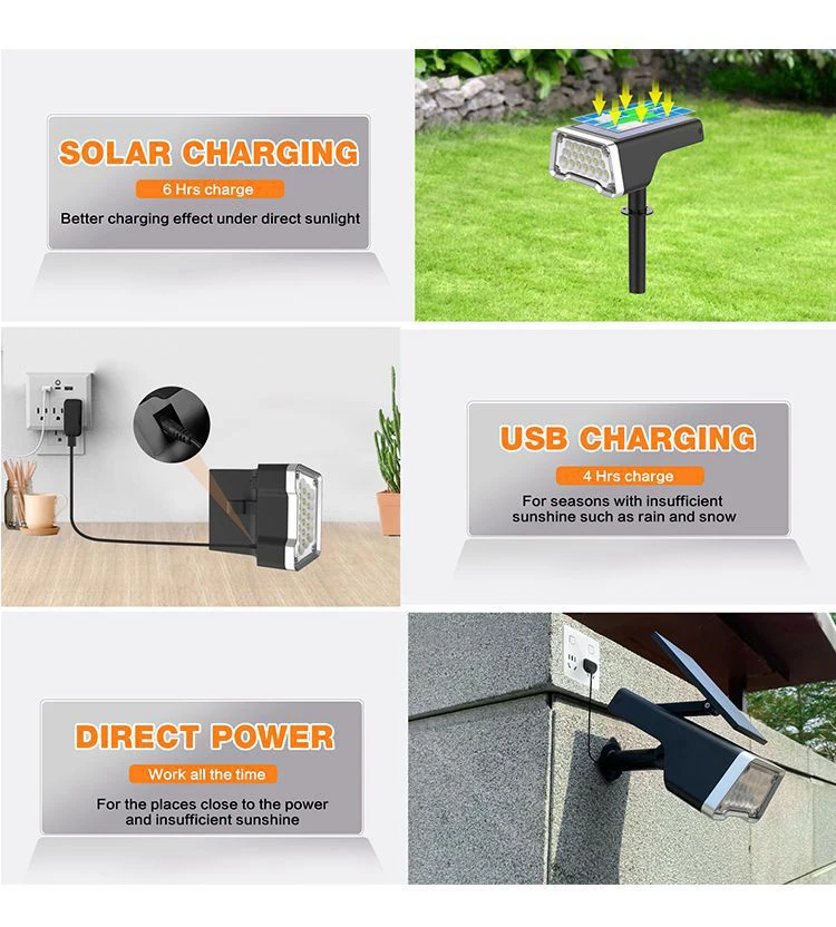 product energy saving brightness garden waterproof solar led outdoor light 2 ways installment both for lawn and wall-41