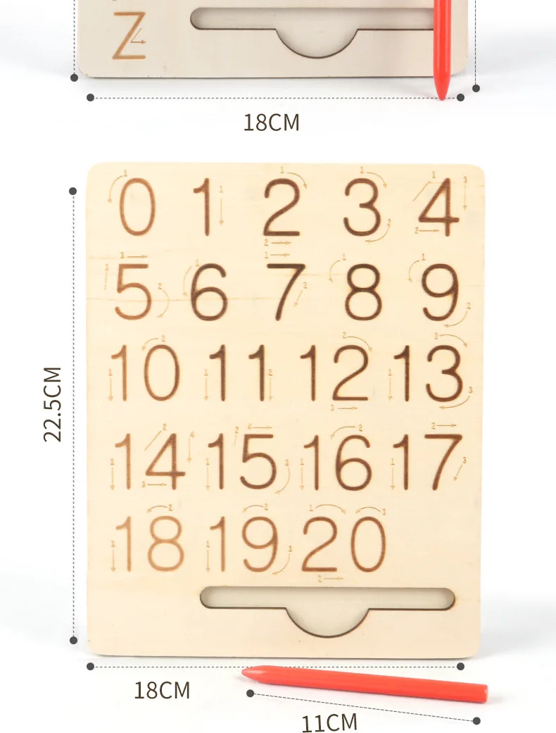 Planche De Traçage Montessori En Bois, Double Face, Lettres Majuscules Et Minuscules Jouet Educatif Pour La Motricite Fine Nouveaute 2021